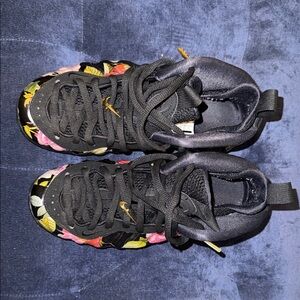 Nike Kids' Black and Floral Sneakers